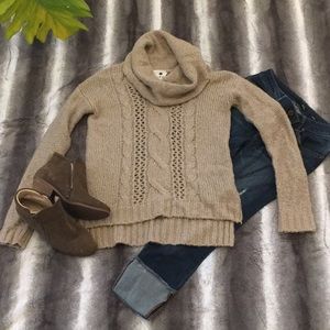 Tan Pieces Kensi Chip Sweater